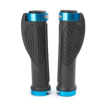 Ergo 자전거 자전거 핸들 바 그립이 아닌 자전거 자전거 자전거 플랫 핸들 바에 대한 비 슬립 자전거 핸들 그립 인체 공학적 안락 디자인, 푸른