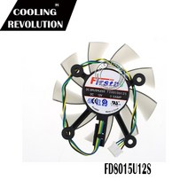 그래픽카드 팬 수리 부품 75mm fd8015u12s dc12v 0 5amp 4pin 쿨러 asus gtx 560 gtx550ti hd7850 그래픽 비디오 카드 냉각