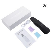 [두빛나래몰] 피부 탄력 마사지기 갈바닉 고주파 초음파 홈케어 뷰티 괄사 피부 관리기 워터 필링 진동 스킨 스크러버 페이스 클리너 머신 블랙헤드 리무버 모공 여드름 청소 페이셜, 박스형-2 블랙