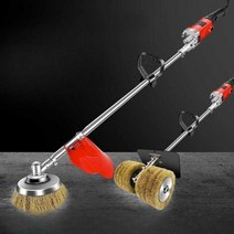 마루 바닥 광택기 대리석바닥 녹 제거 청소기, 9단 기어 속도 조절+대형 와이어브러시 2개