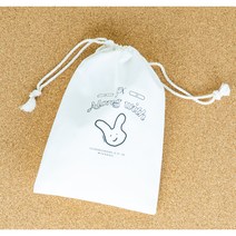 콩예꾸 [후원/기부] 린넨 더스트백 이너백 면 스트링 조이개 여행용 화장품 다용도 파우치