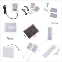 USB온열매트 usb전기장판 usb전기매트 USB온열매트 usb전기장판 usb전기매트 새로운 2pcs 5v 탄소 섬유 가열 패드 usb 가열 필름 전기 적외선 발열 열 매트 팔, 2pcs 6x20cm 5-6v