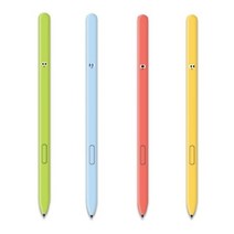 1300k [주문제작] [알럽스킨] 갤럭시탭S7 FE S펜 땡글 스킨 보호필름 2매, 연두 땡글:노랑 땡글