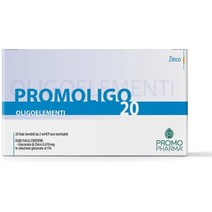 Promotion PROMOLIGO 20 -ZINGO- 필수 트레이스 요소 - 아연 - 글루텐 -20 바이알 2 ml, 4개
