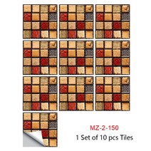 벽 바닥타일 10 개/대 만다라 Style 크리스탈 Hard 타일 세라믹 스티커 주방 옷장 홈 Decor Art 껍질 & 스틱 데칼보다 reballing bga, 62.MZ-2-150 - 30cmX30cmX10pcs