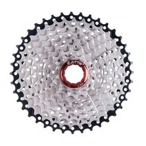 WJSHOP MTB 자전거 카세트 프리휠 8 9 10단 플라이휠 스프로킷, 실버, 스틸