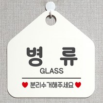 제제데코 와이파이 미용실 외출중 영업중 휴무 매장 재활용 안내판 팻말 안내표지판 300병류분리수거 오각20cm, 300병류분리수거 오각형 단면(포맥스 화이트+문구 그레이), 1개