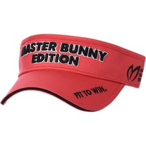 마스터바니 MASTER BUNNY 골프모자 썬캡 썬바이저, 레드