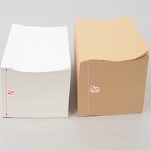 붙이는메모장 안내데스크 진료접수 사은품 홍보선물, 색상, 버터크림색