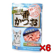 6개 세트 펫모닝 카네토라 해물맛 파우치 60g(PI-B), 개