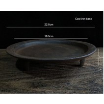무쇠화로 야끼화로 숯불 그릴 미니 화로대 바베큐 주철 테이블 치즈 가열 보온 차 만들기, 푸른