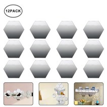 세라믹사이딩 메탈사이닝 아트월 육각 거울 벽 스티커 DIY 아트 장식 거실 비드룸 욕실 홈 데코 아크, 03 12pcs-100X85X50 MM2