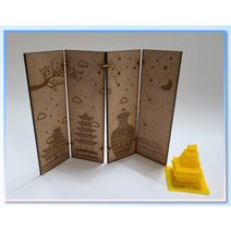 백제헤리티지 우드 미니 병풍, 익산 미니 병풍