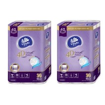 빈다 4Deluxe 4겹 엠보싱 롤 화장지 23m, 30롤, 2팩