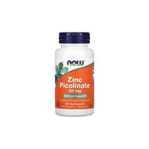 NowFoods 아연 피콜리네이트 50mg 120캡슐 베지캡슐 징크피콜리네이트, 1개, 120개