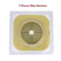 Colostomy-하이드로콜로이드 스톰 케어 파우치 베이스 플레이트 최대 컷 70mm 튼튼한 피부 장벽 2 피스, 03 5 Pcs Skin Barriers