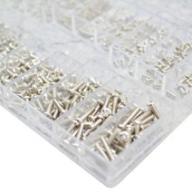 마이크로볼트 M1.2 / M1.4 / M2 I 납작 플러스 접시머리 볼트, 1세트, 10개입