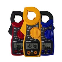 휴대용 MT87 LCD 디지털 클램프 미터 멀티 측정 전압 테스터 저항 20 개, 01 주황색
