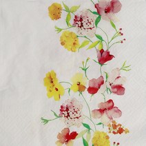 파스텔크래프트 냅킨아트 Paw SDL120102 Delicate Flowers 냅킨20매 33X33cm 2087, 20매입