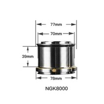 트윈파워 스피닝 바다 낚시 릴 TAKEDO ST03 멘탈 스풀 잉어 낚싯대 로드 콤보 바닷물, [01] 18, [02] 오른손, [05] 8000 series  coil