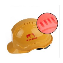 건설 현장 신형 중작업용 귀꽂이 ABE 안전모 공사현장필수 추락방지 낙하, 황색