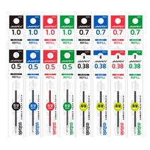 자바 초저점도 셀렉트 유성볼펜 리필심 0.5mm 검정, 40개