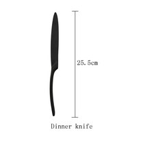 가족 커플 휴가 철 피크닉 세트 블랙 식기류 호텔 레스토랑 피크닉 여행 휴대용 칼 붙이 스테인레스 스틸, 01 1pcs