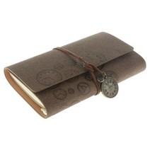 2023스프링다이어리 데일리 생각보관함 업무용 회사 명품 다이어리 A6 루스리프 레트로 스트랩 핸드북 수첩, 02 Coffee