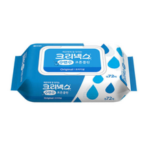 크리넥스 수앤수 코튼클린 물티슈 캡형, 72매, 3팩