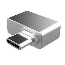 미니 USB 지문 인식기 스캐너 암호 없는 로그인 Windows 7/10/11Hello용 360° 터치 생체 인식 안전 식별 로그인 일치, 12.5x20x8mm, 아연 합금 PC, 은