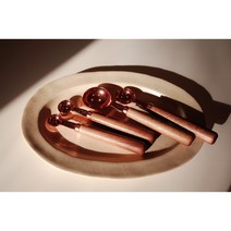 월넛 스틸 계량스푼 베이킹 원두 우드 마카롱여사 계량컵 4p 세트