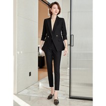 하이 엔드 정장 재킷 여성 2022 봄과 가을 스트라이프 정장 고급 전문 의류 여성 기질 통근 정장