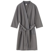 33C 남녀공용 얇은 베스로브 샤워가운, 03 그레이 L