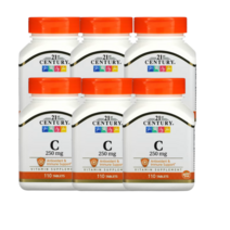 21센추리 비타민C 수용성 비타민씨 아스코르브산 250mg 110정 6통 아스코르빈산