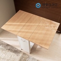 바로크가구 폴드 이동식 확장형 접이식식탁 테이블 하이그로시, 메이플