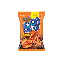 롯데 인간사료 스낵바 노가리칩 오잉 75g 4봉 사무실다과 홈파티, 1개