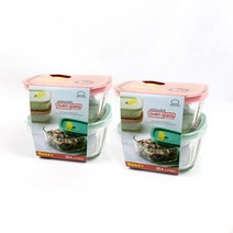 락앤락 오븐글라스 내열유리 밥보관 햇쌀밥용기 410ml 2p x 2개, 2세트