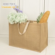 인체에무해한 섬유 베이직 황마가방 육아용 피크닉용 다용도 쥬트백