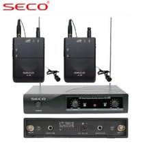 세코(SECO) DX-330RBL 2CH VHF 무선 벨트팩 핀마이크 시스템 200Mhz 듀얼 충전기 별매! 바디팩 핸드 타입변경 가능 국산! 핀 헤드셋마이크 별매!, 벨트팩(핀마이크)