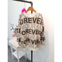 포에버 금사 루즈핏 니트