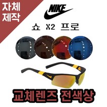 [당일발송][자체제작렌즈] 나이키 쇼 X2 프로 EV0806084 교체렌즈전제품 낚시고글, 편광+변색+미러렌즈 (Gr)