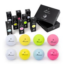 프리미엄 실버에디션 골프공 2피스 3구 골프볼, 유광 블루