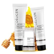 OPPEAL Delicen 마누카 꿀 호텔 어메니티 직사각형 비누 바 컨디셔닝 샴푸 바디 워시 3피스 세트 클레멘타인 향 | 총 150개 미국직송 293662