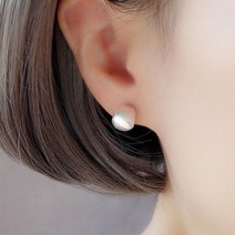 아름조이 매트 볼륨 실버 귀걸이