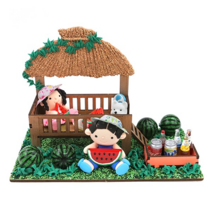 정인아트 조립식 미니어쳐 초가지붕 원두막 (2개입), 초가지붕 원두막만