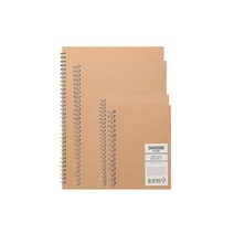 [단순]01009 실제본 노트 A4 크라프트 40매, 단품