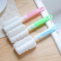 손잡이 컵세척솔 수세미 브러쉬 스틱 병솔 보온병 세척, 세척솔블루01110GA