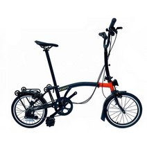 Litepro-16 인치 내부 3 외부 2 단 수평 핸들 접이식 자전거 M 크롬 몰리브덴 강철 차량109048, M블랙 레드