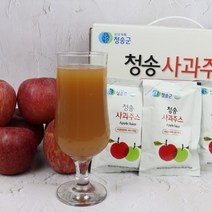 청송 사과 100% 그대로 NFC 착즙한 사과즙 50포 (무료배송), 120ml x 50개, 120ml
