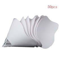일회용 3D 프린터 50/100pcs 두꺼운 포토 폴리머 수지 용지 필터 깔때기, 50